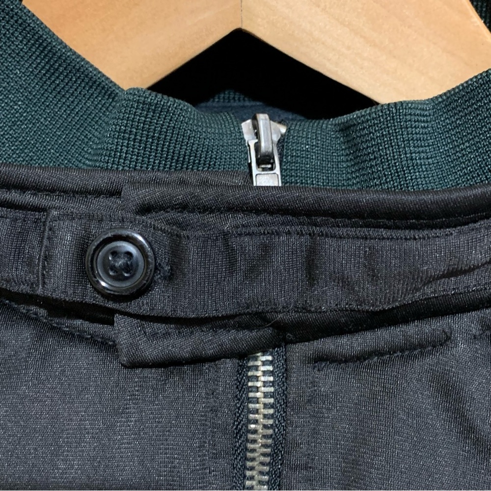 Urban Outfitters Standard Cloth Zip Up Men’s Black Moto Track Jacket Size XL - Picture 3 of 6